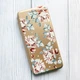 Чохол-книжка золотий з малюнком на Xiaomi Redmi Note 14 4G Фон Троянди (принт 273) - зображення 1