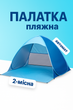 Пляжний тент намет 2-х місний автоматичний (блакитний) 155x165x110 - зображення 1