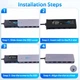 Док-станция Fenvi 6-IN-1 M.2 NVME SSD Case Docking Station USB C HUB USB C Docking Station ype-C to HDMI Adapter - изображение 7