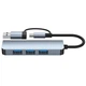 USB-Хаб Fenvi F-TUH4 4-IN-1 USB 3.0/Type-C-Hub -> USB 2.0, USB 3.0 - зображення 3