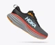 Мужские кроссовки HOKA ONE ONE BONDI 8 1123202 ACTL 43,5 (EU 43 1/3, USA 9,5 D, 27,5 см) черные с красным - изображение 3