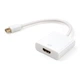 Переходник Mini Display port M to HDMI F white Vinga (VCPMDPHDMIWH) - изображение 1