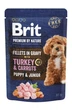 Вологий корм для собак малих порід Brit Premium Fillets in Gravy Multipack 12шт 85 г - зображення 7