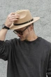 Чоловічий Капелюх Fedora З Ремінцем Beige (8049698) - изображение 1