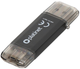 Pendrive Platinet 45606 128GB USB 3.0 / Type-C Black (PMFC128B) - obraz 1