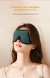 Маска для сна 3D светоблокирующая 100% Зеленая, мягкая дышащая контурная для отдыха путешествий йоги самолета - изображение 3