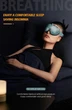 Маска для сна 3D светоблокирующая 100% Зеленая, мягкая дышащая контурная для отдыха путешествий йоги самолета - изображение 10