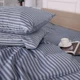 Комплект постельного белья MirSon Семейный 2 x 160x220 см Royal Soft Stripe 30-0030 Georgia Сатин (2200009298462) - изображение 2