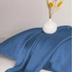 Простынь на резинке по периметру MirSon Satin Light Pro 10-011 Dark Blue 180x200+25 см (2200010174229) - изображение 3
