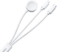 Бездротовий зарядний пристрій Joyroom S-IW008 3in1 USB-A - Lightning/USB-C 3.5W White (6956116771300) - зображення 3
