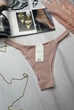 Жіночі трусики бразиліани Dyana Intimates рубчик розмір XL Пудровий - изображение 1