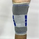 Наколенник спортивный ортопедический с силиконовой вставкой и боковыми ребрами, бандаж для коленного сустава средней фиксации, компрессионный фиксатор для поддержки и стабилизации при травмах, спорте, реабилитации KS-003 - изображение 4