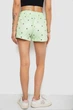 Шорти жіночі з принтом, колір салатовий розмір S-M 238R7164-1 - зображення 4