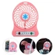 Портативный USB мини-вентилятор с аккумулятором Portable Mini Fan настольный Розовый - изображение 2
