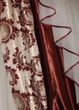 Жорсткий ламбрекен зі шторою Firanka Стайл 3м золотий з бордовим (71_2ж) - зображення 3