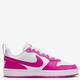 Підліткові кеди для дівчинки Nike Court Borough Low Recraft (GS) DV5456-123 35.5 (3.5Y US) Білі з рожевим (197859898558) - зображення 1
