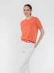 Джемпер трикотажний жіночий кораловий з коротким рукавом Arber Crew-neck WD7 XS кораловий (W09.20.37.523) - изображение 2
