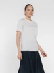 Футболка жіноча біла з тонкого бавовняного джерсі Arber T-SHIRT WF-19 L білий (W13.08.00.520) - изображение 2