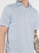 Поло чоловіче блакитне з бавовняно-лляної тканини Arber Jersey polo-shirt L зріст 5 блакитний (M14.28.23.521) - изображение 4