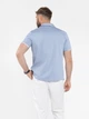 Сорочка чоловіча блакитна з бавовни Arber RALPH Jersey SS XXL зріст 6 блакитний (M14.25.23.521) - зображення 3