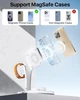 Беспроводная зарядная док станция для айфона складная LEXEGO 15W MagSafe 3в1 зарядка для айфон Apple iPhone Apple Watch AirPods с ночником (3 режима) White U-22W - изображение 7