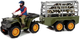 Zestaw zabawek Lean Toys Quad z przyczepką i figurką zebra 4 elementy (5903802454475) - obraz 2