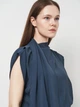 Футболка женская Zara 2641/554 S Темно-синяя (00264155400027) - изображение 4