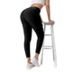 Антицеллюлитные лосины в рубчик с эффектом Push Up XXL (TV-802) Черный - изображение 3
