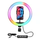 Светодиодная кольцевая RGB селфи-лампа 33 см для фото и видео съемки - изображение 2