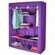 Складна каркасна тканинна текстильна шафа на 3 секції Storage Wardrobe 88130 Фіолетовий (N-14) - зображення 1