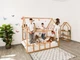 Детская кровать домик Монтессори BUSY WOOD напольная Модель 2 190х80 см натуральное дерево - изображение 10