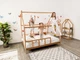 Дитяче ліжко будиночок Монтессорі BUSY WOOD на ніжках Модель 2 160x80 см натуральне дерево - зображення 10