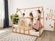 Детская кровать домик Монтессори BUSY WOOD напольная Модель 2 190х80 см натуральное дерево - изображение 9