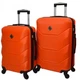 Набір валіз дорожніх пластикових на колесах Bonro 2019 помаранчевий (2 шт) (42400064) - зображення 1