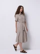 Платье-рубашка миди летнее женское Colin's CL1068244BRW M Brown (8684112629155) - изображение 1