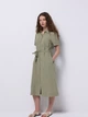 Платье-рубашка миди летнее женское Colin's CL1068244SAG L Sage (8684112629193) - изображение 1