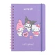 Дневник-планер детский Kite Hello Kitty "Котёнок Китти и друзья" А5 138 листов на спирали т/обложка на резинке фиолетовый (HK25-438-1) - изображение 1