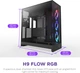 Корпус NZXT H9 Flow RGB Dual-Chamber Mid-tower Case All Black (CM-H92FB-R1) - зображення 2