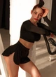 Комплект Dressfit женский CLEO BUTTERFLY black рашгард + шорты-юбка для танцев S|M - изображение 3