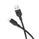 Кабель BOROFONE BX113 Lenny silicone charging data cable Micro(L=2M) Black (6941991115493) - зображення 2