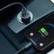 Автомобільний зарядний пристрій Baseus Golden Contactor Dual Fast Charger U+C 60W Dark Gray (CGJM000113) - зображення 7