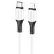 Кабель BOROFONE BX79 Type-C to iP 3A, 20W, 1m,, silicone, silicone connectors, White (6974443384734) - изображение 1