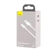 Кабель Baseus Simple Wisdom Data Cable Kit USB to Type-C 5A (2PCS/Set）1.5m White (TZCATZJ-02) - изображение 2