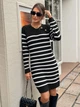 Сукня в'язана міді осіння тепла жіноча SHEIN GD-00197964 L Чорна (DN3012300089734) - зображення 7