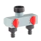 Распределитель для полива Aqualin 27211 Garden Connector 1" x 2 выхода 3/4" с кранами, переходник для систем капельного полива - изображение 2