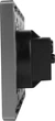 Розетка с USB + Type-C 1DAL с З/К + Шторки Серая (P86-STUTC.GR) - изображение 3