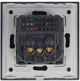 Стеклянная розетка с USB + Type-C 1DAL с З/К + Шторки Золотая (G86D-STUTC.GD) - изображение 2