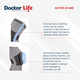 Еластичний бандаж колінного суглоба посилений Doctor Life Active А7-049 розмір L - зображення 6