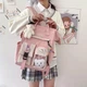 Рюкзак школьный для 4 класса девочкам портфель в школу девочке розовый с брелком мишкой Teddy Bear Goghvinci(AV290) - изображение 5