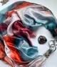 Дизайнерська хустка My Scarf "Яскраві мрії" прикрашена асорті наруральних каменів - изображение 2
